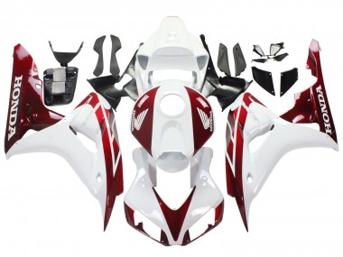 2006-2007 Honda CBR1000RR Motorcycle Fairings - White Red UK Manufacturers