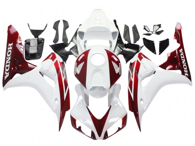 2006-2007 Honda CBR1000RR Motorcycle Fairings - White Red UK Manufacturers