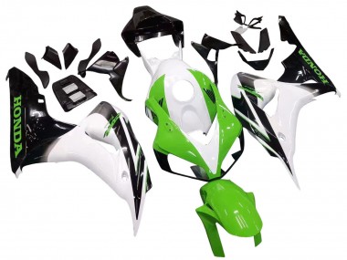 2006-2007 Honda CBR1000RR Motorcycle Fairing - White Green Glossy Black UK Manufacturers