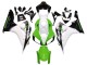 2006-2007 Honda CBR1000RR Motorcycle Fairing - White Green Glossy Black UK Manufacturers