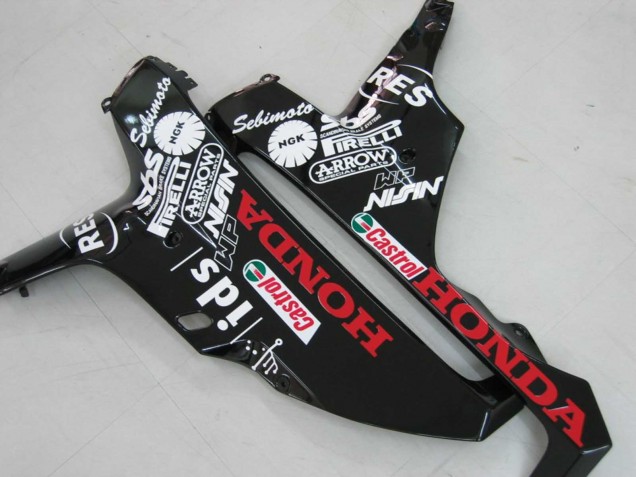 2006-2007 Honda CBR1000RR Motorcycle Fairings - White Green Glossy Black Hannspree 52 UK Manufacturers