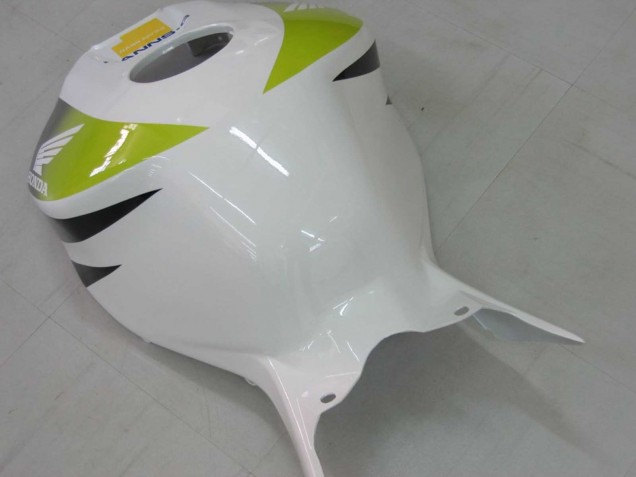 2006-2007 Honda CBR1000RR Motorcycle Fairings - White Green Glossy Black Hannspree 52 UK Manufacturers