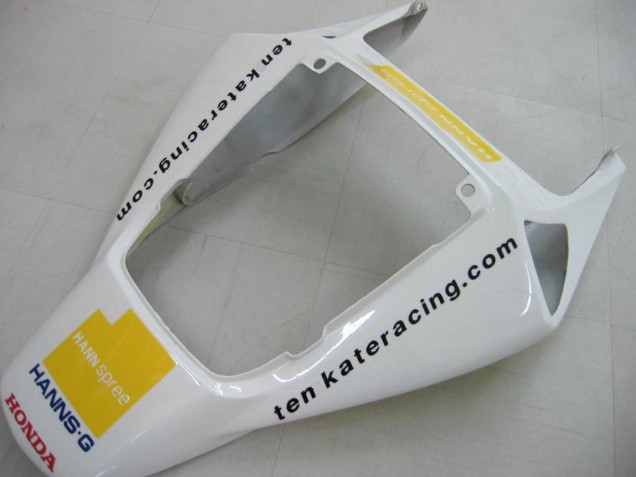 2006-2007 Honda CBR1000RR Motorcycle Fairings - White Green Glossy Black Hannspree 52 UK Manufacturers