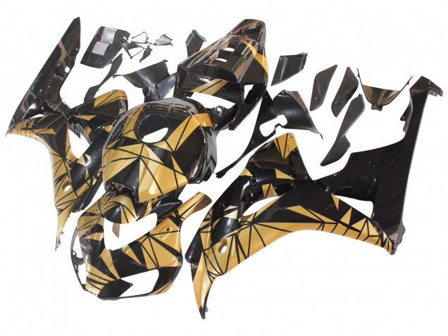 2006-2007 Honda CBR1000RR Motorcycle Fairings - Gold Glossy Black UK Manufacturers