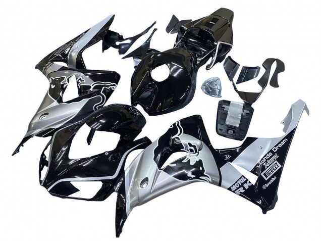 2006-2007 Honda CBR1000RR Motorcycle Fairings - Silver Glossy Black Red Bull UK Manufacturers