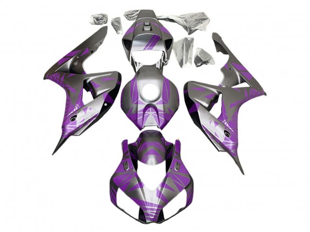 2006-2007 Honda CBR1000RR Motorcycle Fairings - Silver Light Purple UK Manufacturers