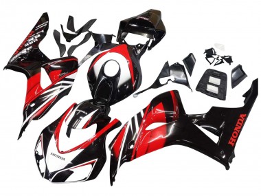 2006-2007 Honda CBR1000RR Motorcycle Fairings - Red Glossy Black UK Manufacturers