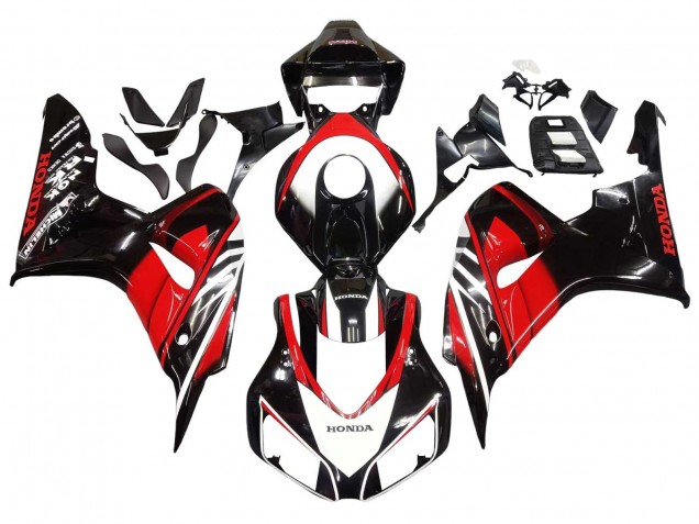 2006-2007 Honda CBR1000RR Motorcycle Fairings - Red Glossy Black UK Manufacturers