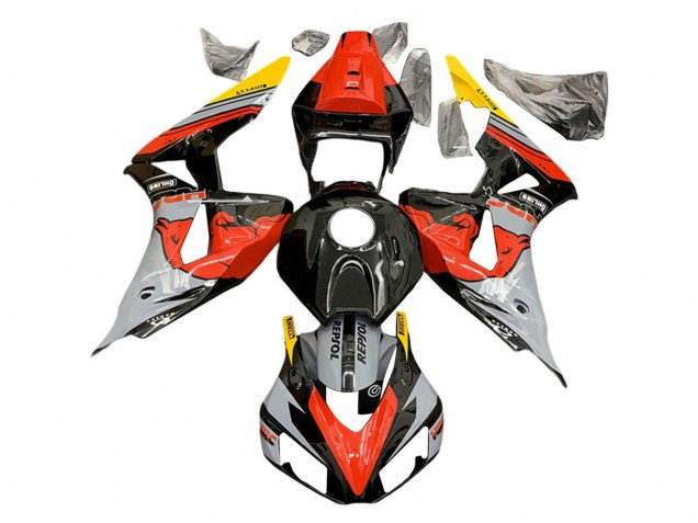 2006-2007 Honda CBR1000RR Motorcycle Fairings - Nardo Grey Red Yellow Glossy Black Red Bull Repsol HRC UK Manufacturers