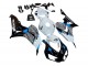 2006-2007 Honda CBR1000RR Motorcycle Fairing - White Blue Glossy Black UK Manufacturers