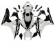 2006-2007 Honda CBR1000RR Motorcycle Fairing Kits - White Glossy Black UK Manufacturers