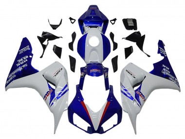 2006-2007 Honda CBR1000RR Motorcycle Fairings - White Red Blue HRC UK Manufacturers