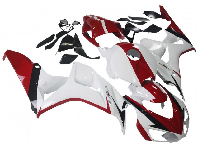 2006-2007 Honda CBR1000RR Motorcycle Fairing Kits - White Red Glossy Black UK Manufacturers