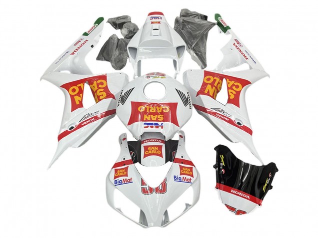 2006-2007 Honda CBR1000RR Motorcycle Fairings - White Red San Carlo UK Manufacturers