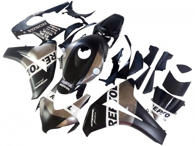 2008-2011 Honda CBR1000RR Motorcycle Fairings - Silver Matte Black Repsol UK Manufacturers