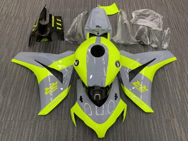 2008-2011 Honda CBR1000RR Motorcycle Fairings - Nardo Grey Fluorescent Green UK Manufacturers