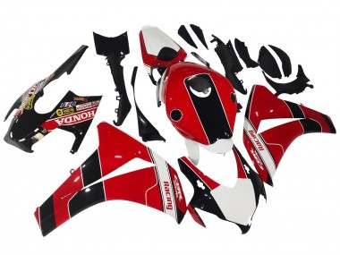 2008-2011 Honda CBR1000RR Motorcycle Fairings - Red White Glossy Black Racing UK Manufacturers