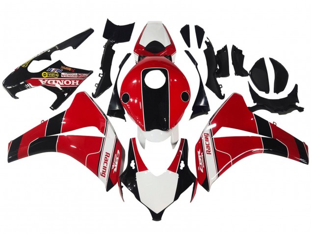 2008-2011 Honda CBR1000RR Motorcycle Fairings - Red White Glossy Black Racing UK Manufacturers