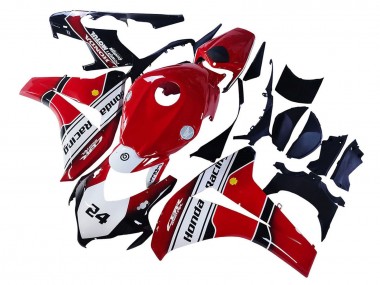 2008-2011 Honda CBR1000RR Motorcycle Fairings - White Red Glossy Black Racing 24 UK Manufacturers