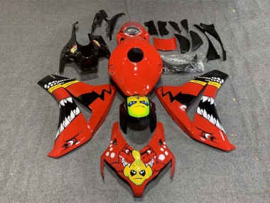 2008-2011 Honda CBR1000RR Motorcycle Fairings - Red Yellow Glossy Black Shark UK Manufacturers