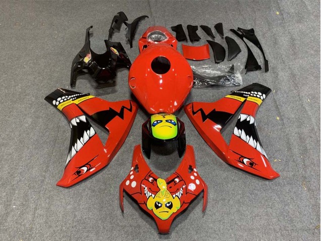 2008-2011 Honda CBR1000RR Motorcycle Fairings - Red Yellow Glossy Black Shark UK Manufacturers