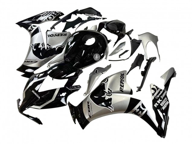 2012-2016 Honda CBR1000RR Motorcycle Fairings - Silver Glossy Black Repsol Red Bull UK Manufacturers