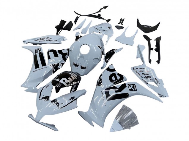 2012-2016 Honda CBR1000RR Motorcycle Fairings - Light Grey Glossy Black Red Bull UK Manufacturers