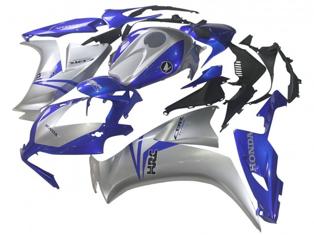 2012-2016 Honda CBR1000RR Motorcycle Fairings - Silver Blue HRC UK Manufacturers