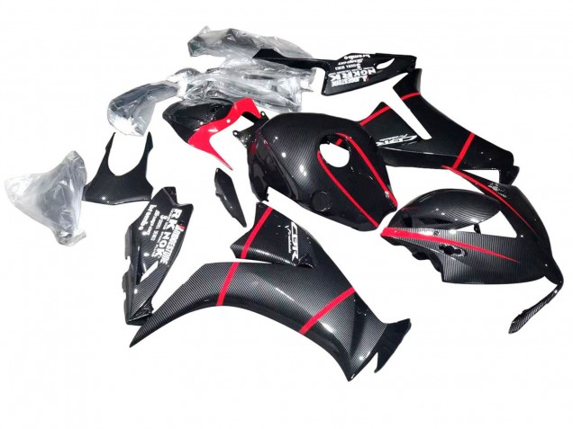 2012-2016 Honda CBR1000RR Motorcycle Fairings - Black Carbon Fiber Red UK Manufacturers