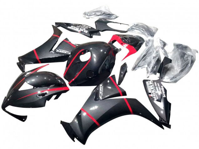 2012-2016 Honda CBR1000RR Motorcycle Fairings - Black Carbon Fiber Red UK Manufacturers