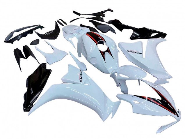 2012-2016 Honda CBR1000RR Motorcycle Fairings - White Glossy Black UK Manufacturers