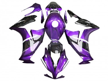 2012-2016 Honda CBR1000RR Motorcycle Fairing - Purple Glossy Black UK Manufacturers