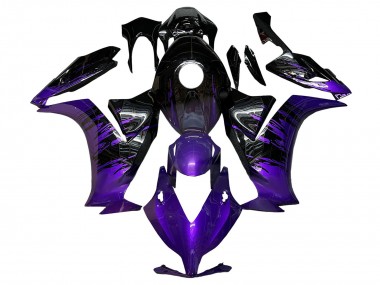 2012-2016 Honda CBR1000RR Motorcycle Fairings - Purple Glossy Black UK Manufacturers