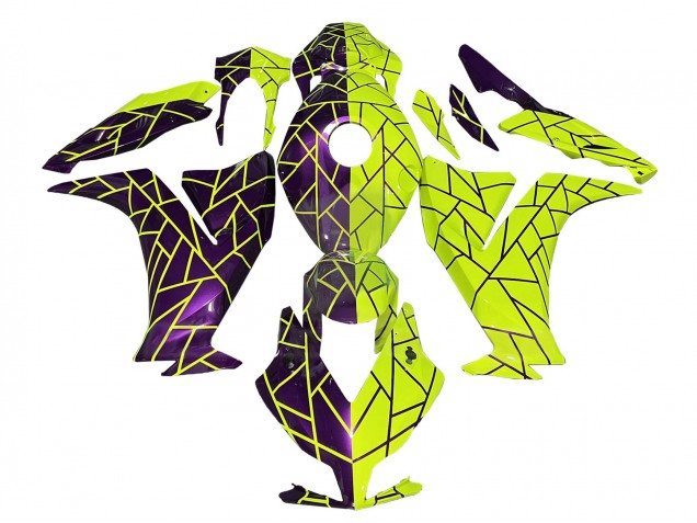 2012-2016 Honda CBR1000RR Motorcycle Fairings - Purple Yellow UK Manufacturers
