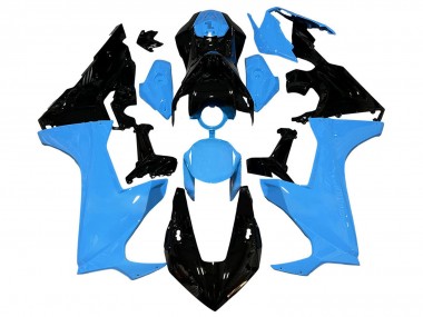 2017-2023 Honda CBR1000RR Motorcycle Fairings - Blue Glossy Black UK Manufacturers