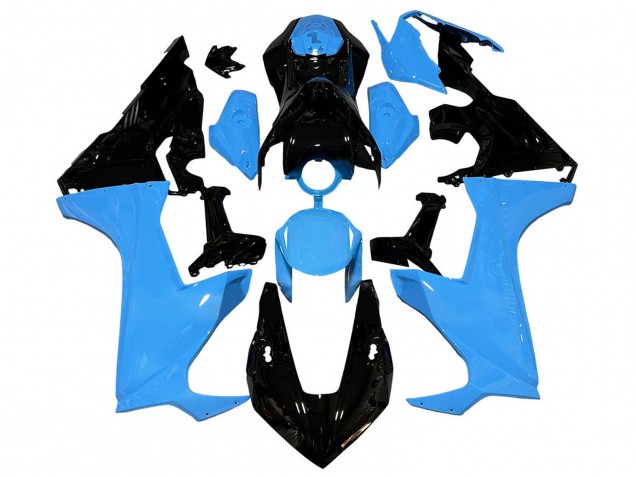 2017-2023 Honda CBR1000RR Motorcycle Fairings - Blue Glossy Black UK Manufacturers