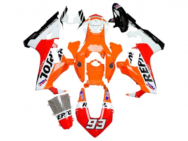 2017-2023 Honda CBR1000RR Motorcycle Fairings - White Orange Red Glossy Black HRC Repsol 93 UK Manufacturers