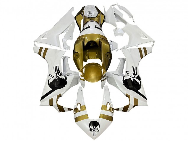 2017-2023 Honda CBR1000RR Motorcycle Fairings - White Dark Gold UK Manufacturers