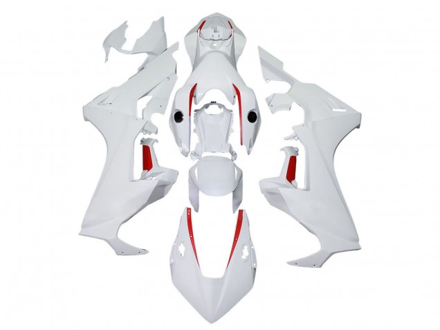 2017-2023 Honda CBR1000RR Motorcycle Fairings - White with Red Line UK Manufacturers