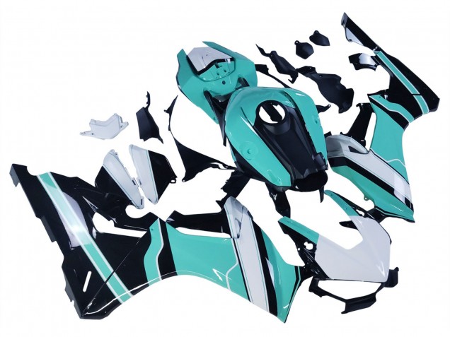 2017-2024 Honda CBR1000RR Motorcycle Fairings - White Light Blue Glossy Black UK Manufacturers