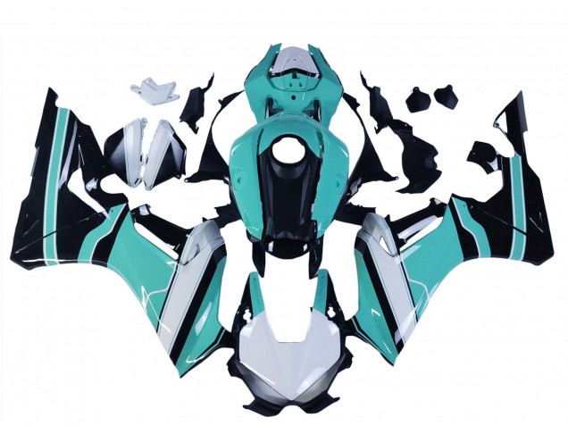 2017-2024 Honda CBR1000RR Motorcycle Fairings - White Light Blue Glossy Black UK Manufacturers