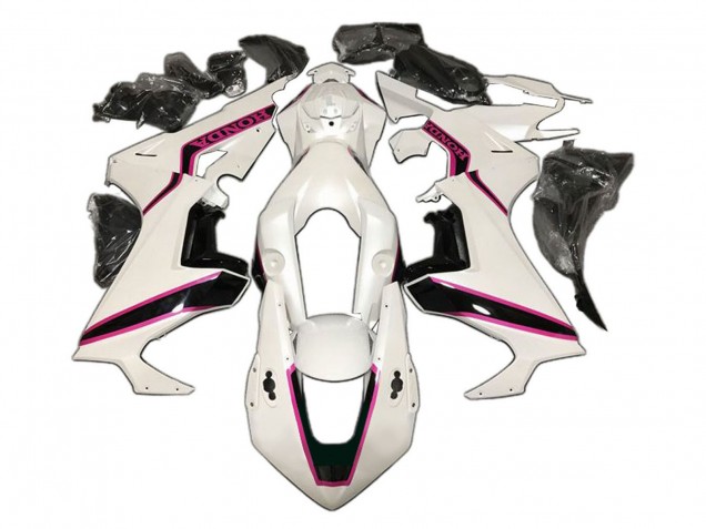 2017-2023 Honda CBR1000RR Motorcycle Fairing - White Pink Glossy Black UK Manufacturers