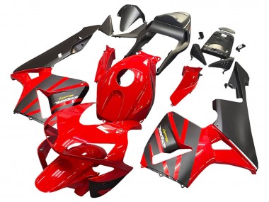 2003-2004 Honda CBR600RR Motorcycle Fairings - Red Matte Black Racing UK Manufacturers