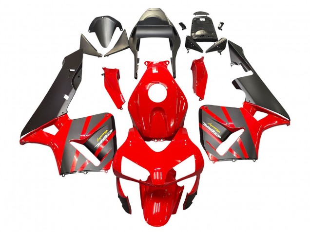 2003-2004 Honda CBR600RR Motorcycle Fairings - Red Matte Black Racing UK Manufacturers