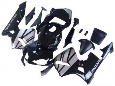 2003-2004 Honda CBR600RR Motorcycle Fairings - Silver Glossy Black UK Manufacturers