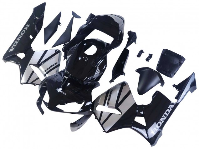 2003-2004 Honda CBR600RR Motorcycle Fairings - Silver Glossy Black UK Manufacturers