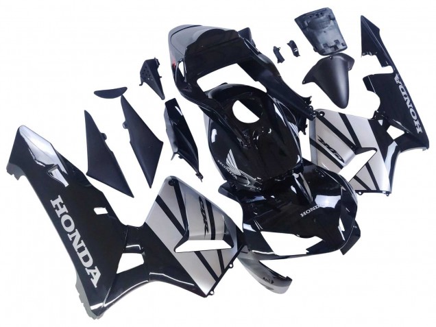 2003-2004 Honda CBR600RR Motorcycle Fairings - Silver Glossy Black UK Manufacturers