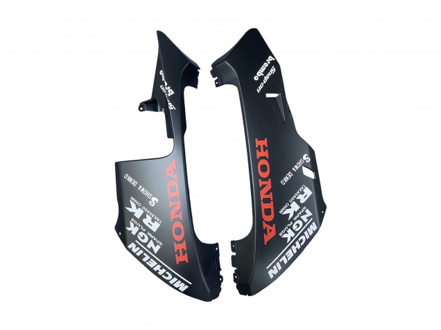 2003-2004 Honda CBR600RR Motorcycle Fairings - Matte Black Orange Repsol Rossi 46 UK Manufacturers