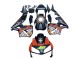 2003-2004 Honda CBR600RR Motorcycle Fairings - Matte Black Orange Repsol Rossi 46 UK Manufacturers