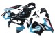 2003-2004 Honda CBR600RR Motorcycle Fairings - Light Blue Red Glossy Black Dunlop UK Manufacturers